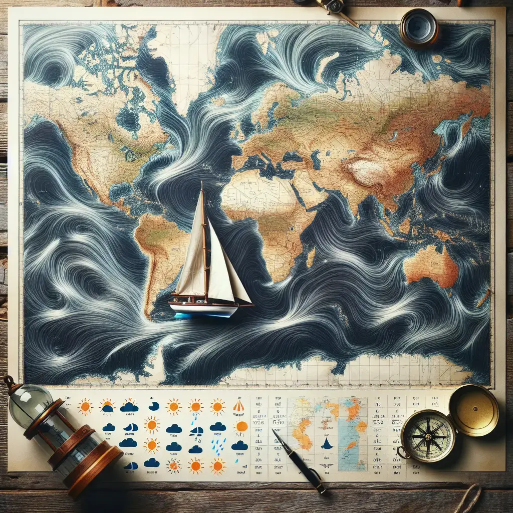 Representation of Navigating Weather Patterns on a Global Sailing Journey