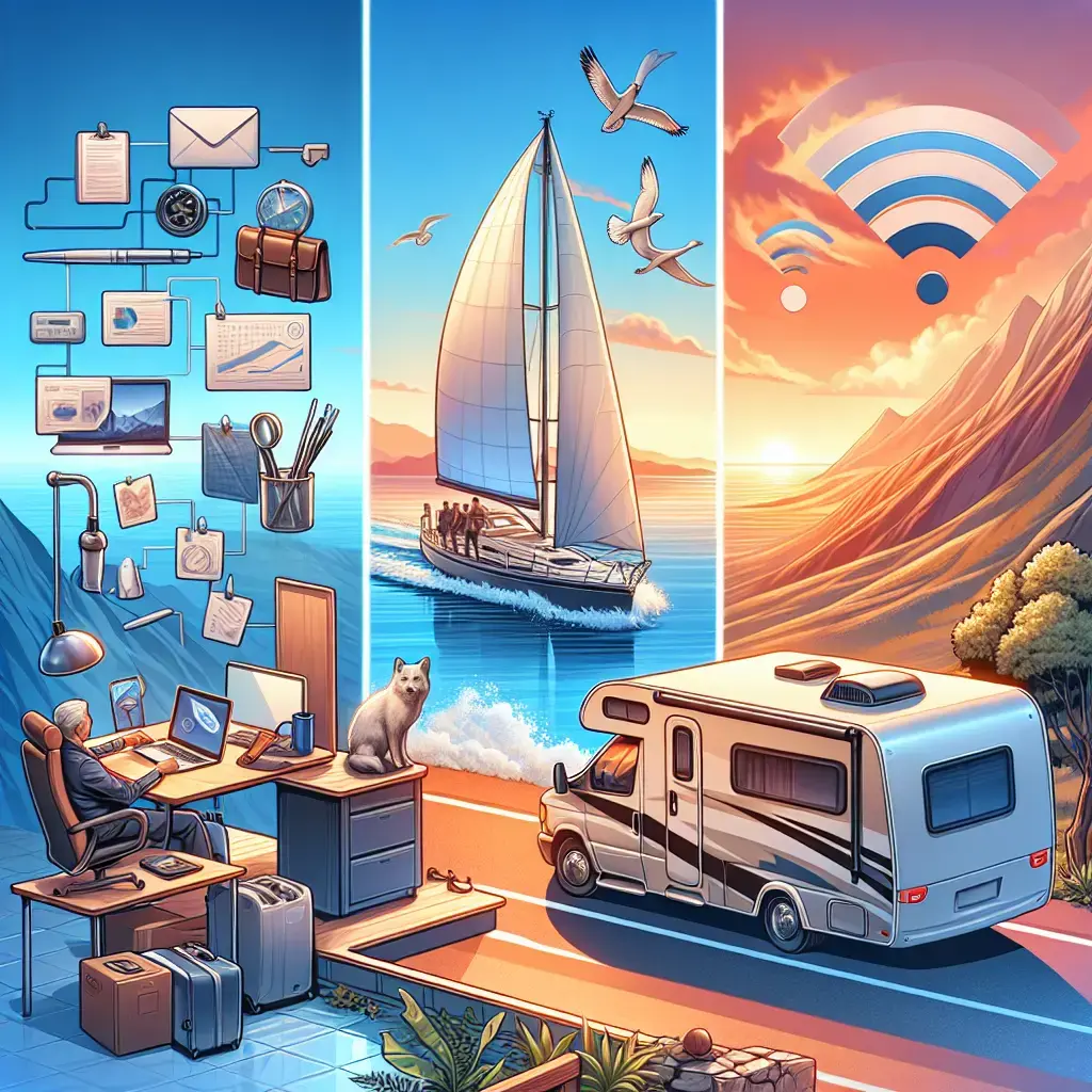 Representación de Freelancing después de viajar en velero y en autocaravana: el viaje de un boomer